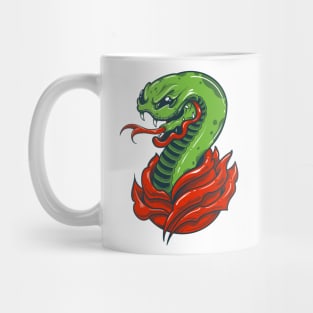 rose and snake Mug